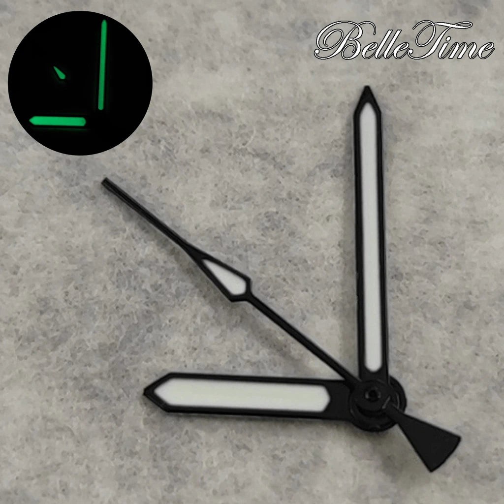 Modified Multicolor Watch Hands with Green luminous For NH34 NH35 4R35 NH36 4R36