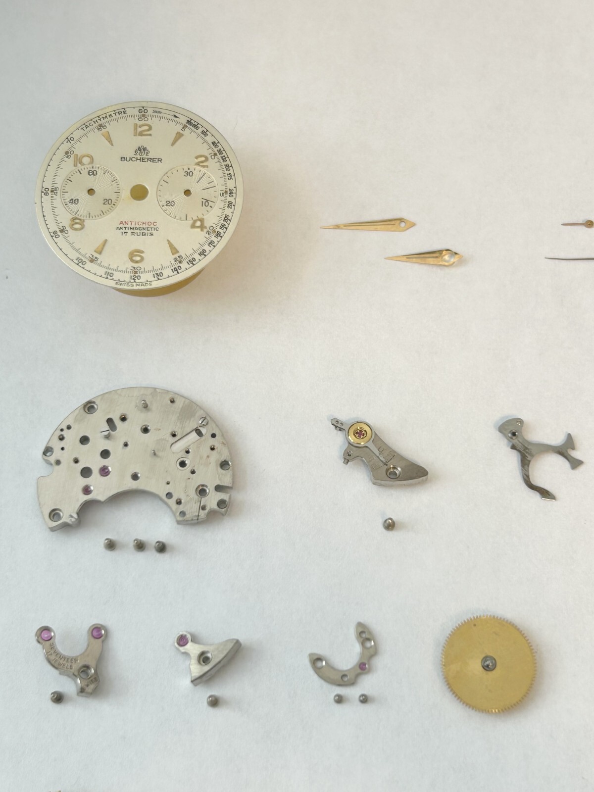 Lemania Cal 1275 Watch Movement Parts 1270 1280 CH27 OMEGA 320 321