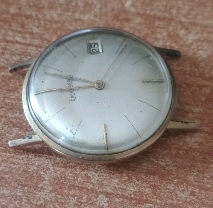 Eberhard ref. 11101 Plated Gold Cal. 263-12 (Not Running)