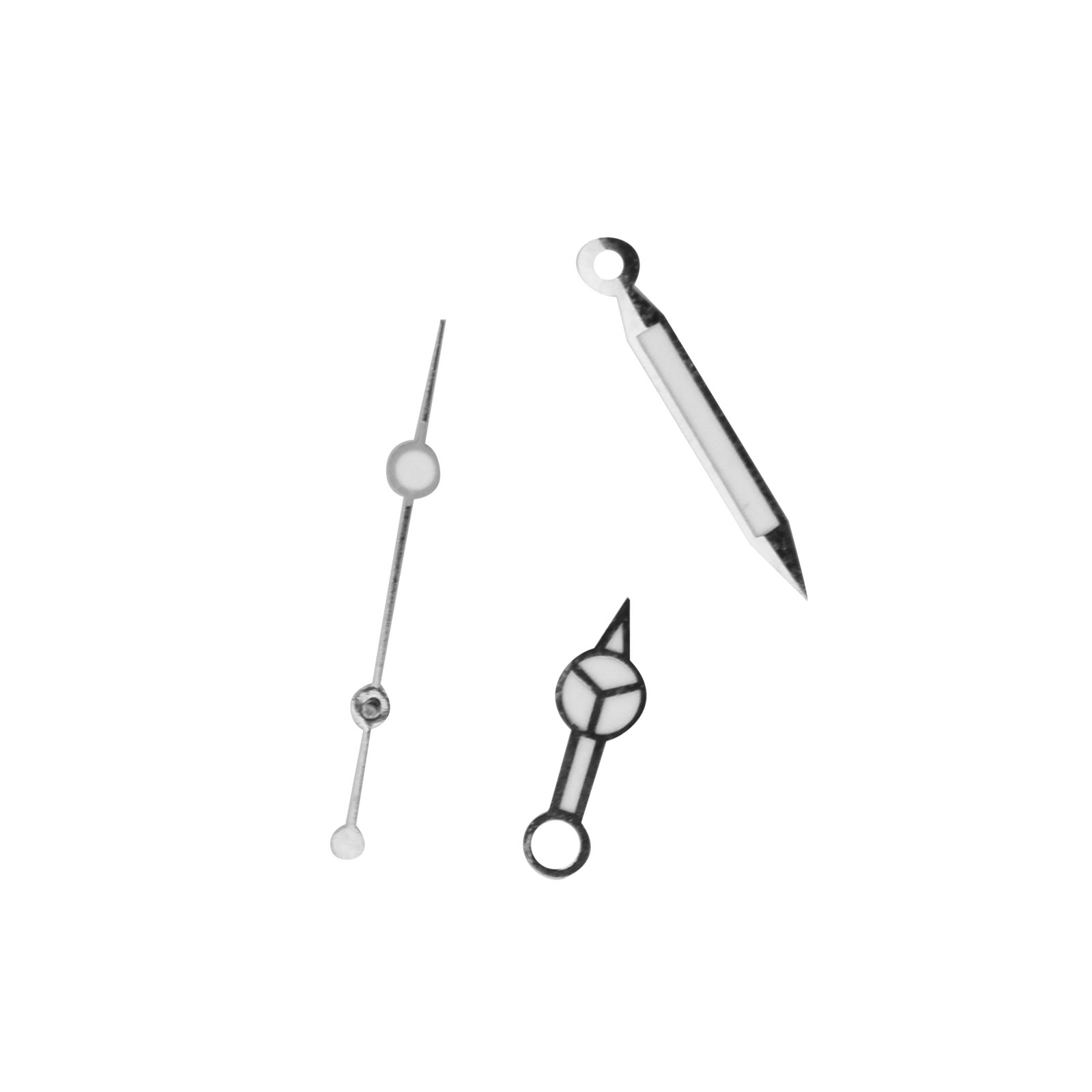 New Silver Plated Watch Hands Kit Compatible With ETA 2824 Tudor Submariner E