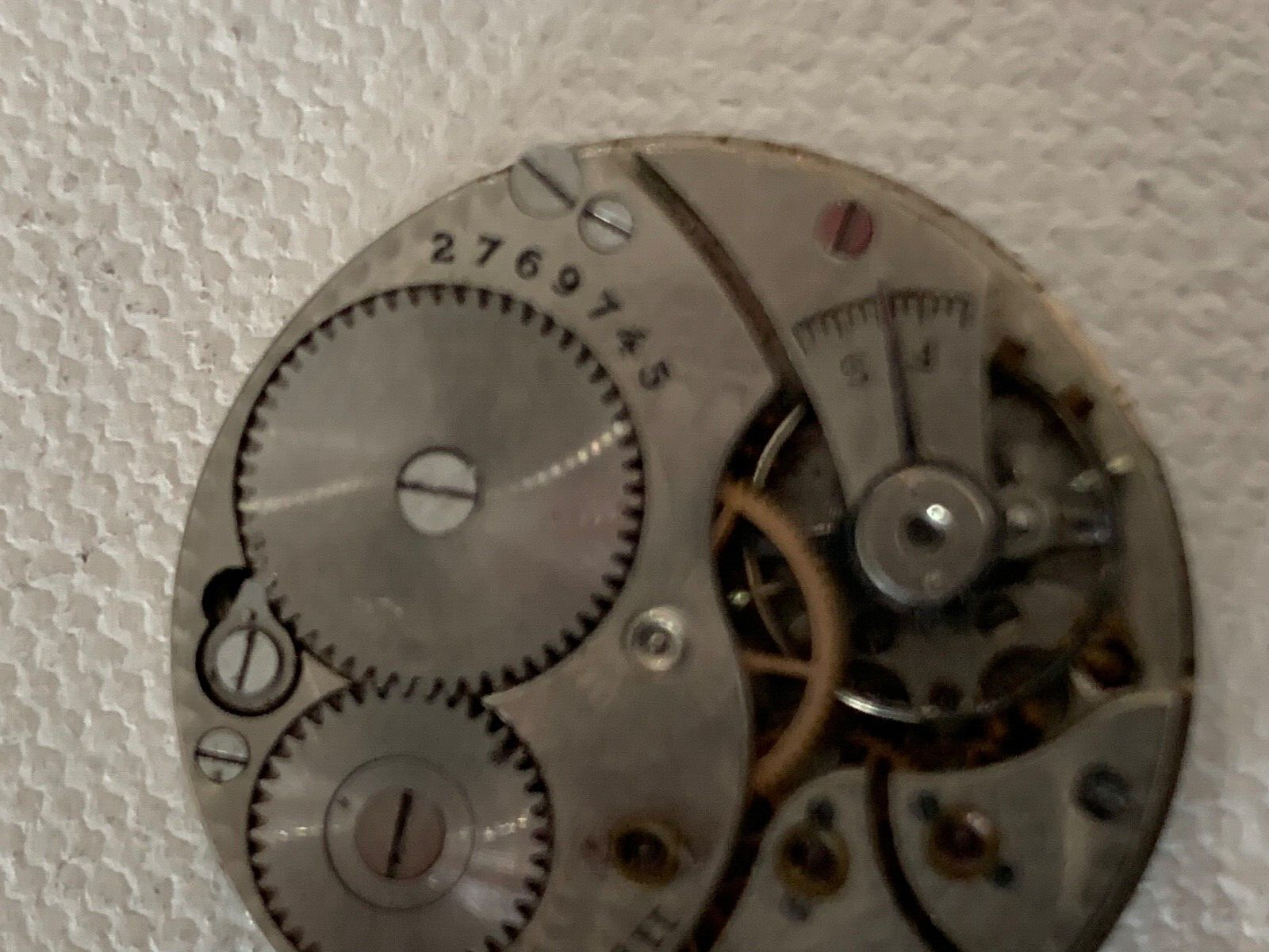 Washington Watch Co. Pocket Watch Movement 29mm #2769745