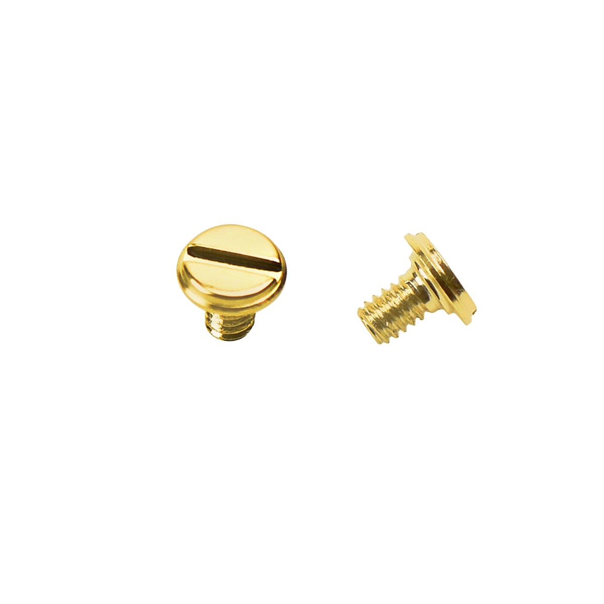 4 PCS NEW 3.90MM FLAT SCREWS REPLACEMENT FOR CARTIER LOVE BRACELET GOLD T.QLTY