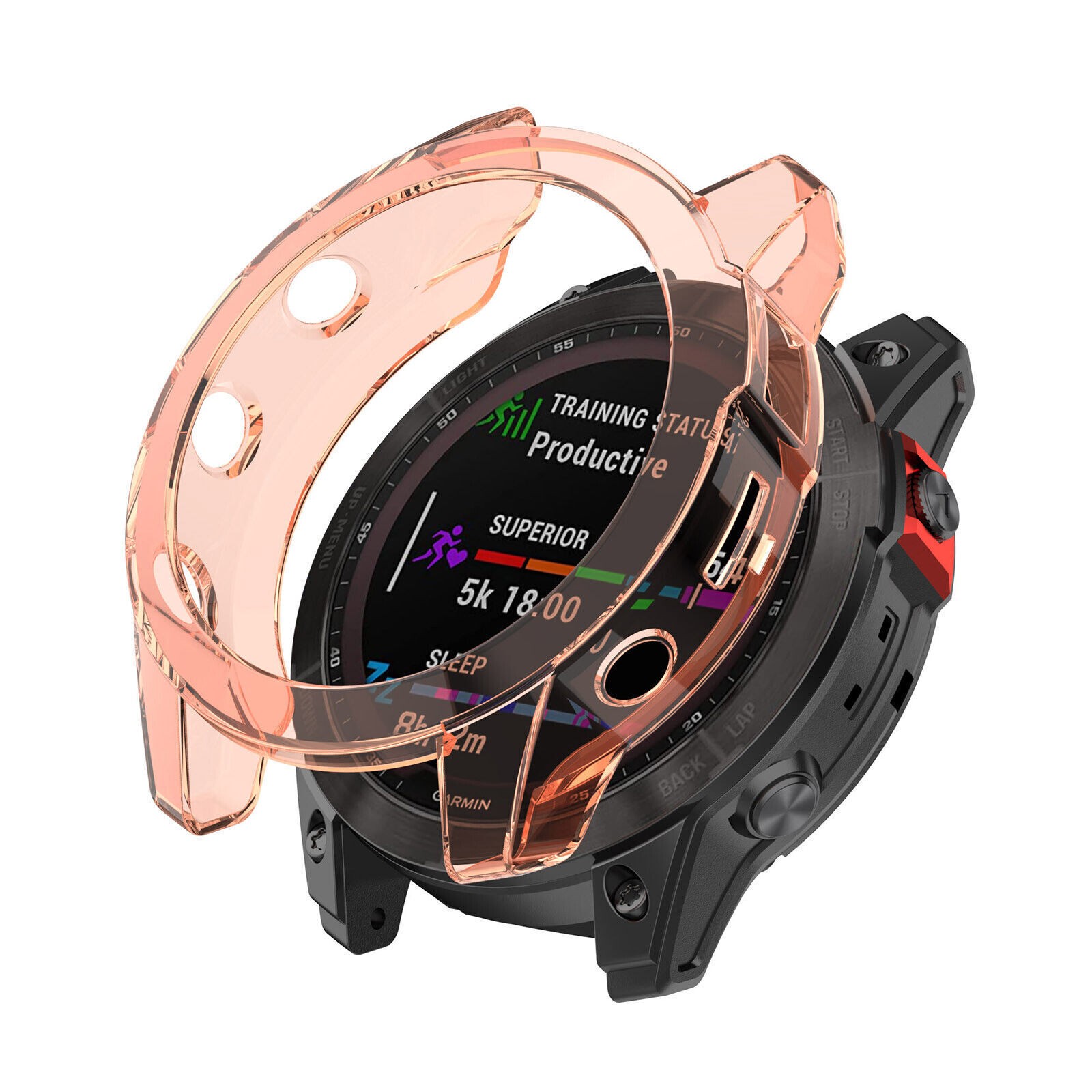 TPU Protective Cover Case Watch Frame for Garmin Fenix7/ Fenix 7 Solar/ Fenix 7