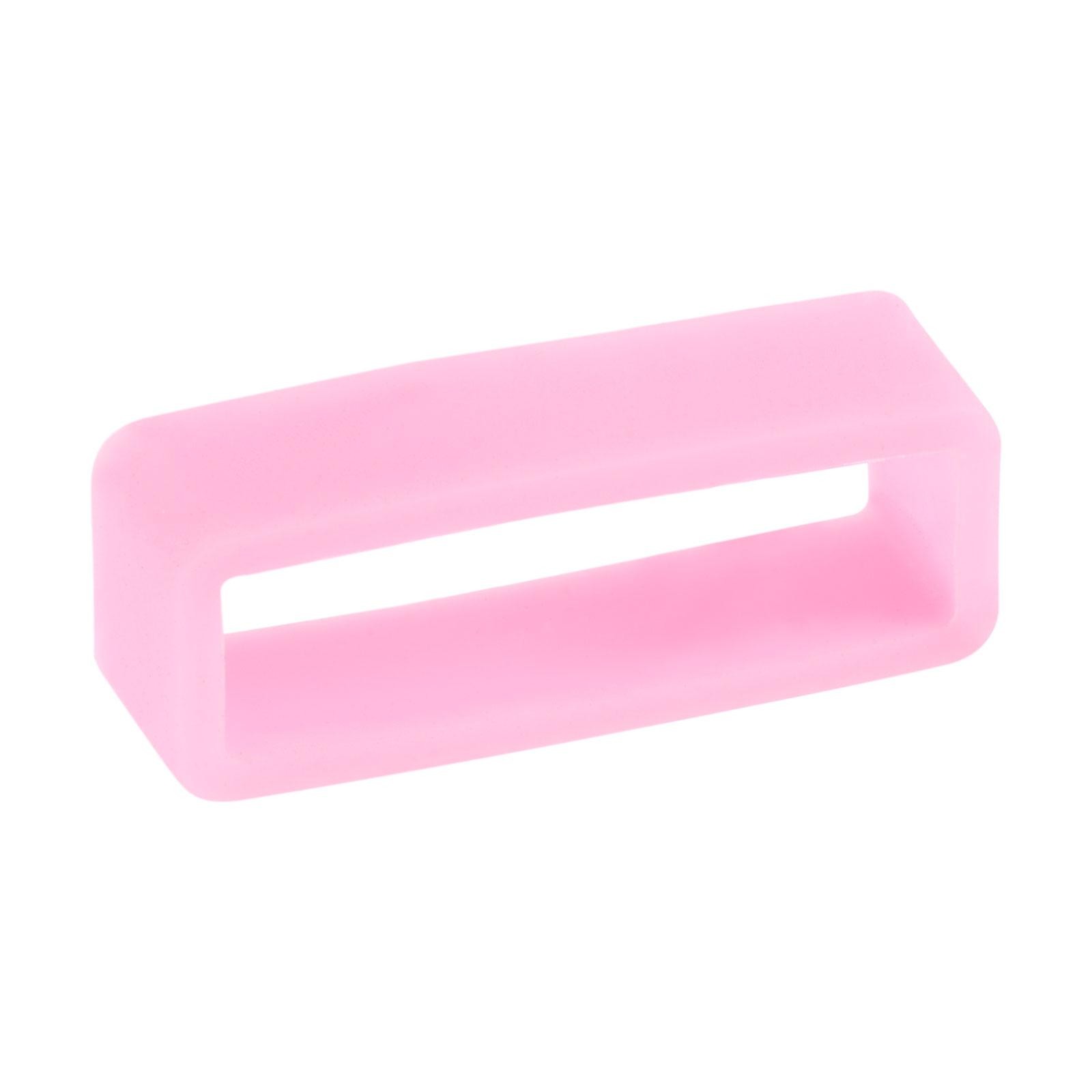 Watch Band Strap Loops Silicone for 26mm Width Watch Band, Pink 4 Pcs