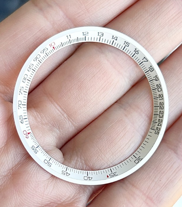 A Breitling Chronograph Navitimer Wristwatch Tachy meter inner bezel.