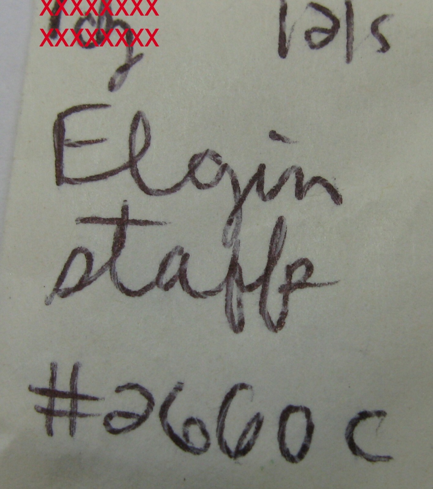 Elgin 12s 2660 c balance staff loose #723 for Pocket Watch