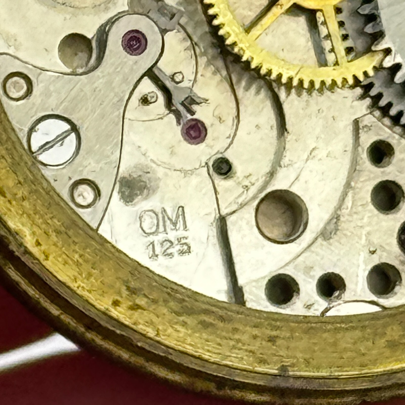 OM 125 Watch Movement Dumont Otto Meyer Men’s Manual Wind Swiss Parts 29.1mm