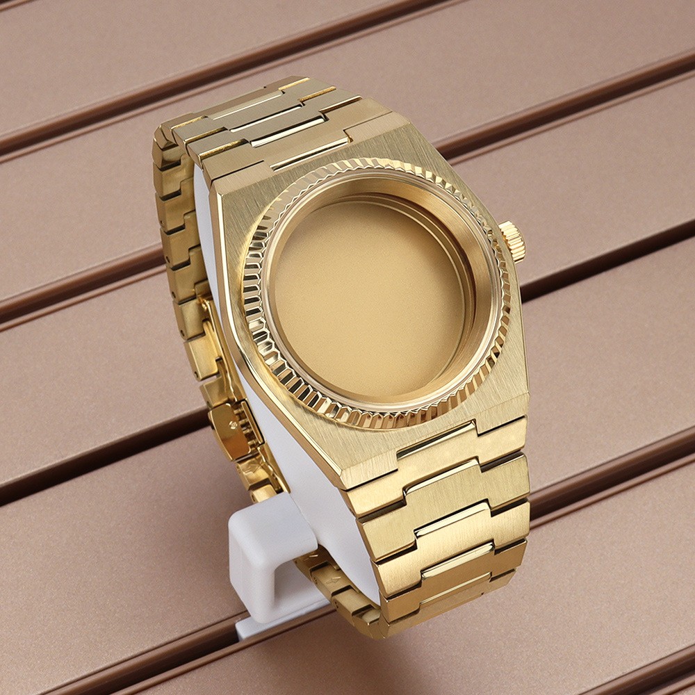 40mm Watch Case Modify PRX Mod Fluted Bezel Sapphire 28.5 Dial For Seiko NH35 36