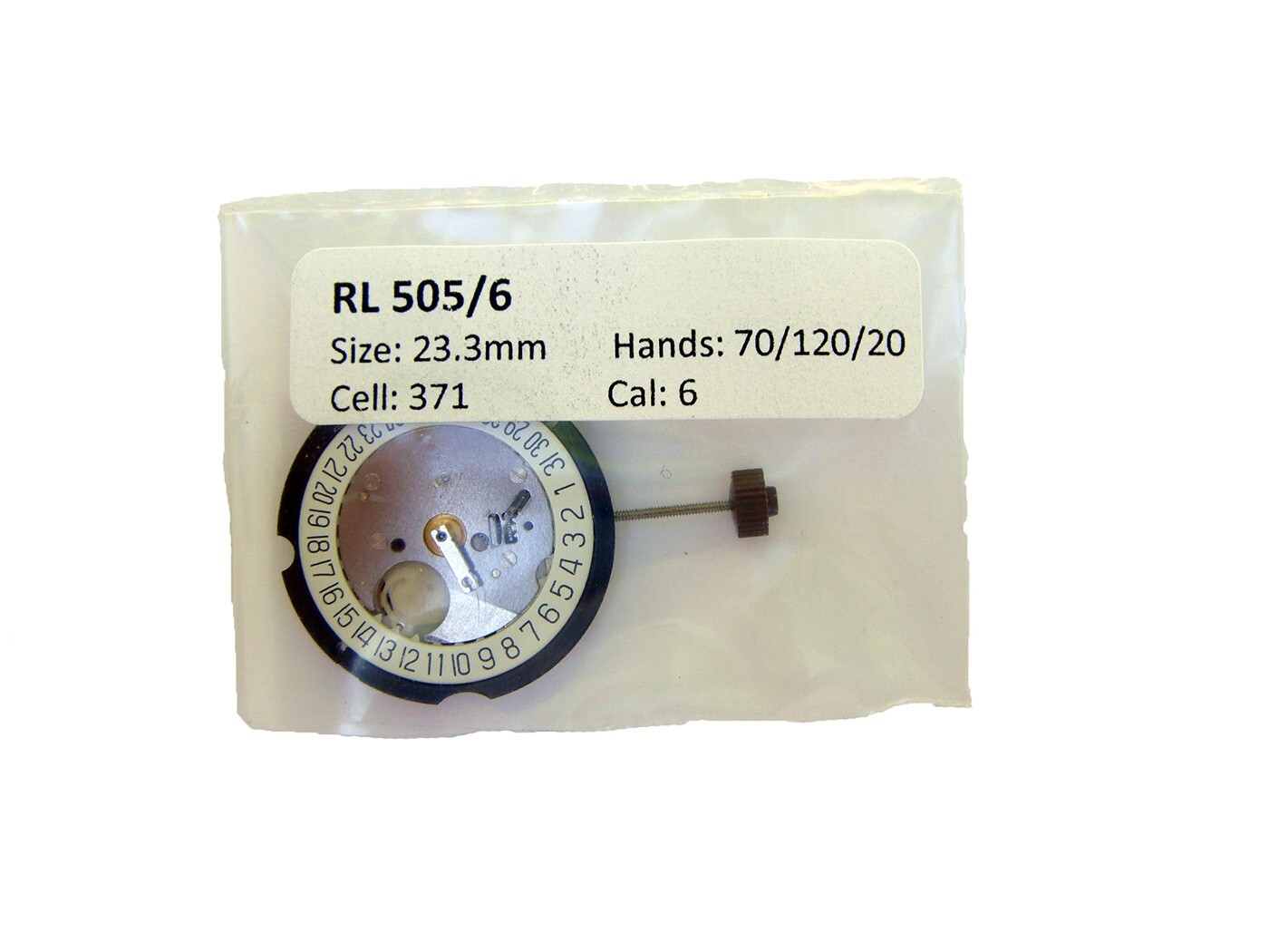 Ronda 505 Watch Movement Date @ 6 O’Clock