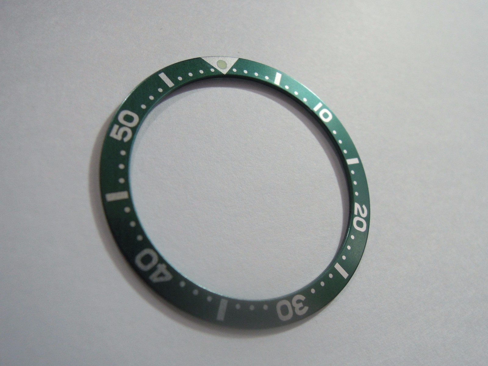 NEW GREEN FLAT BEZEL INSERT 38MM LARGE DIVERS SKX007/7002-7001/6309-7040 WATCH