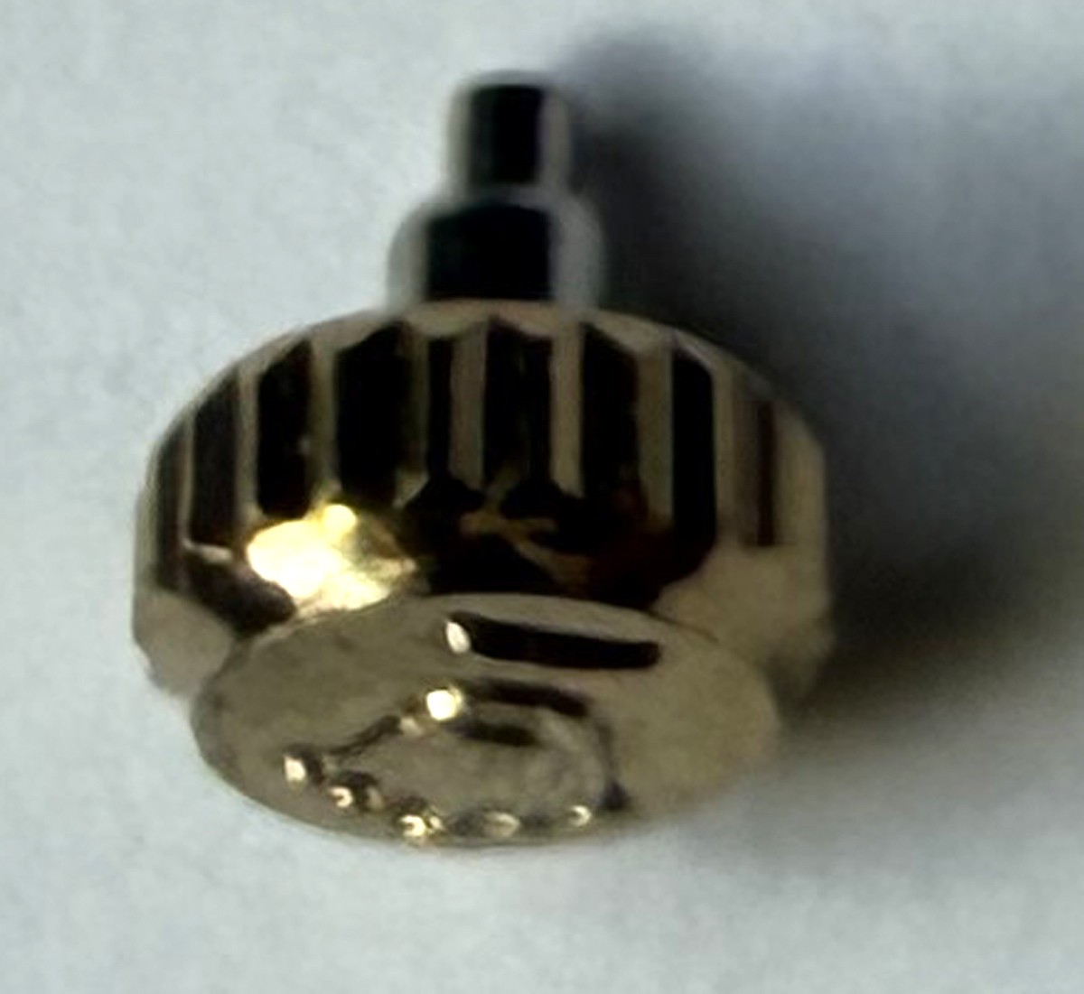 Authentic Rolex B24-600-8 6mm screw-down watch crown 18K yellow gold or plated
