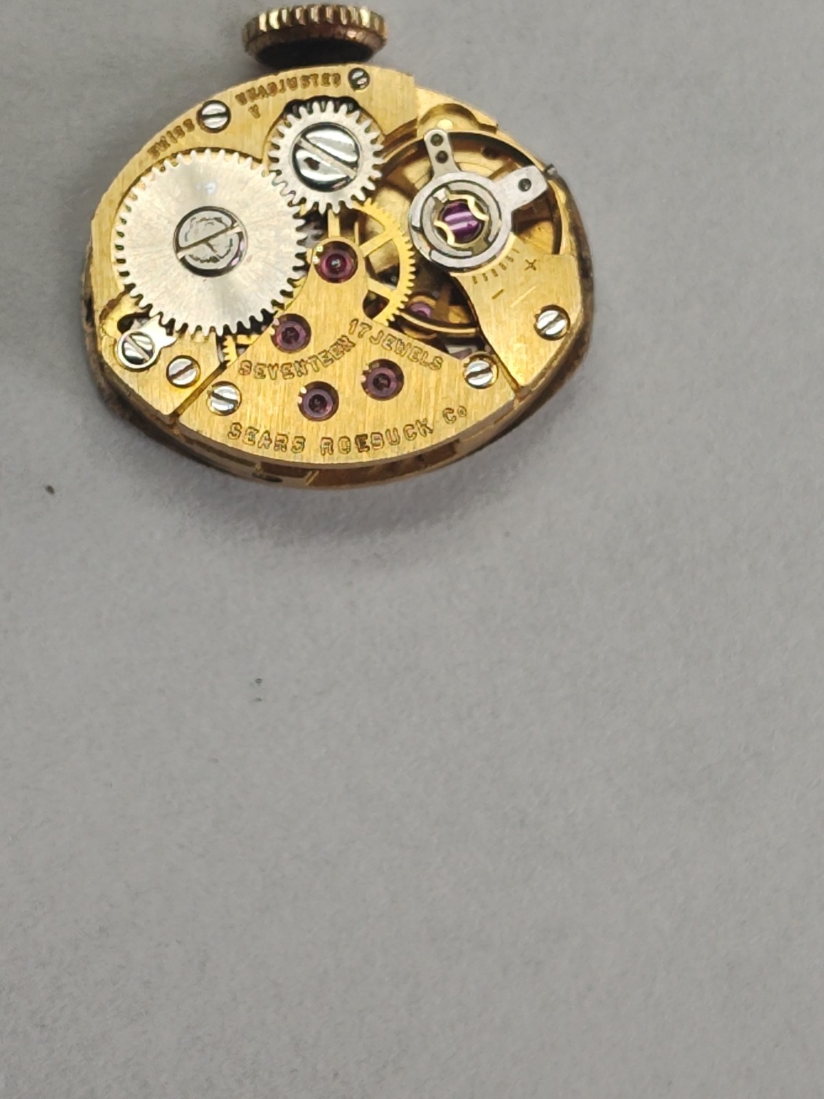 Vintage A. Schild 1977 Elgin 17 jewel ladies wrist watch movement –Tradition