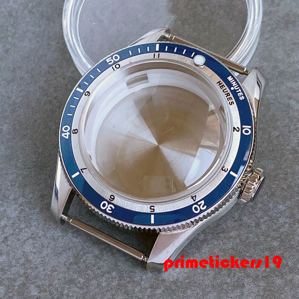 Double Domed Sapphire 40mm Dive Watch Case Bracelet Fit NH34 NH35 ETA2824 PT5000