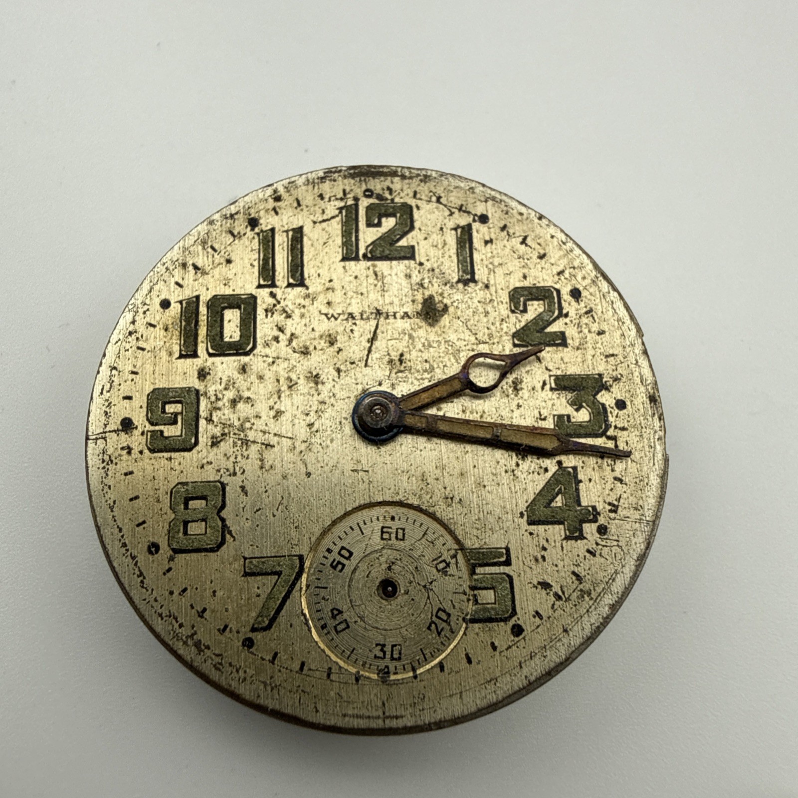1898 WALTHAM Pocket Watch Movement Model 1891 6S SEASIDE 7J Good Balance
