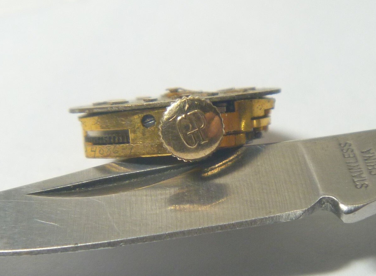 1950s Girard-Perregaux 17 Jewels 5 1/2 Ligne Lds Movement, Dial Hands 4Parts!