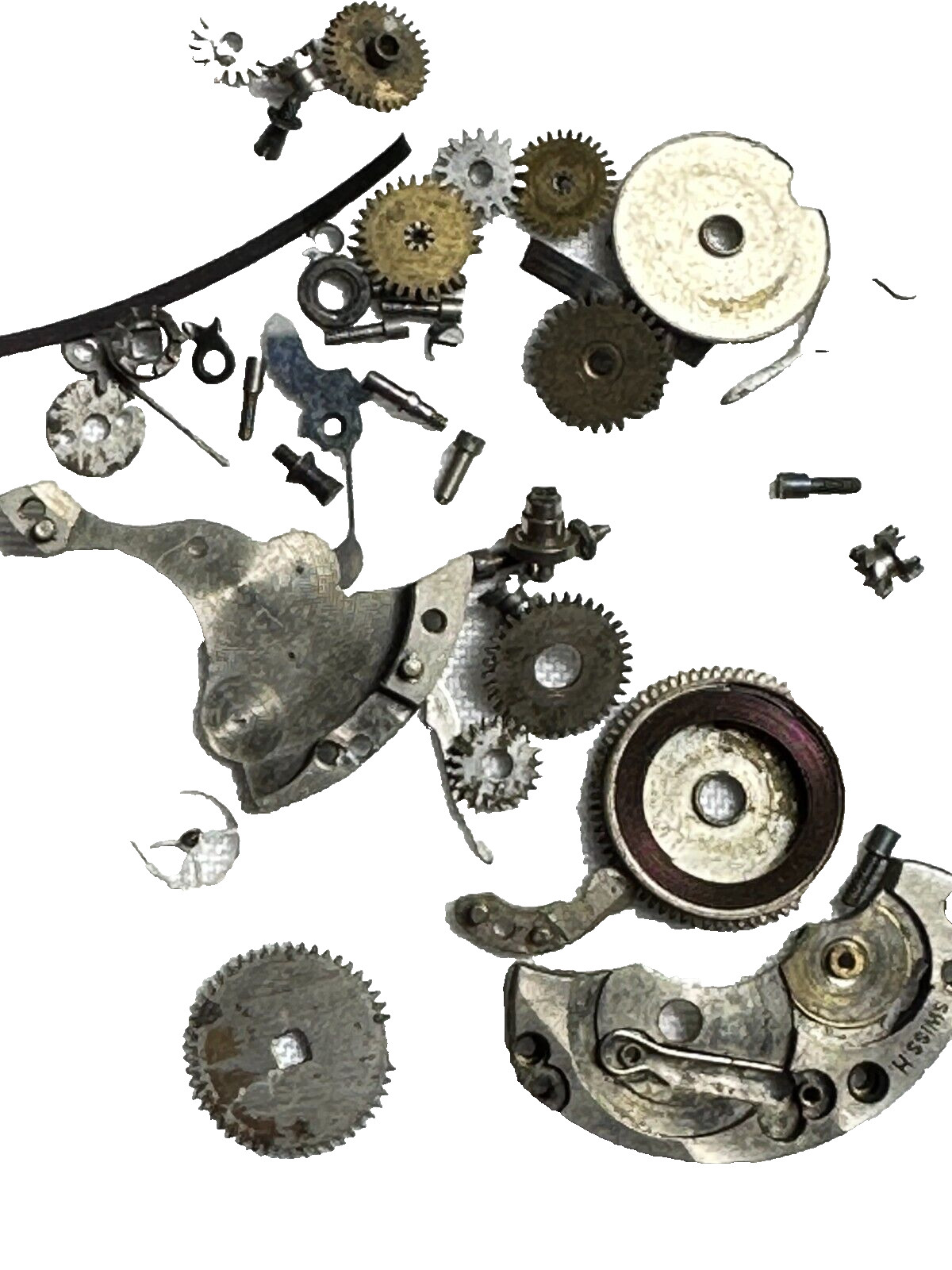 Vintage Watch Random Parts Steampunk Craft Assemblage Art Lot NOT WORKING 22-10