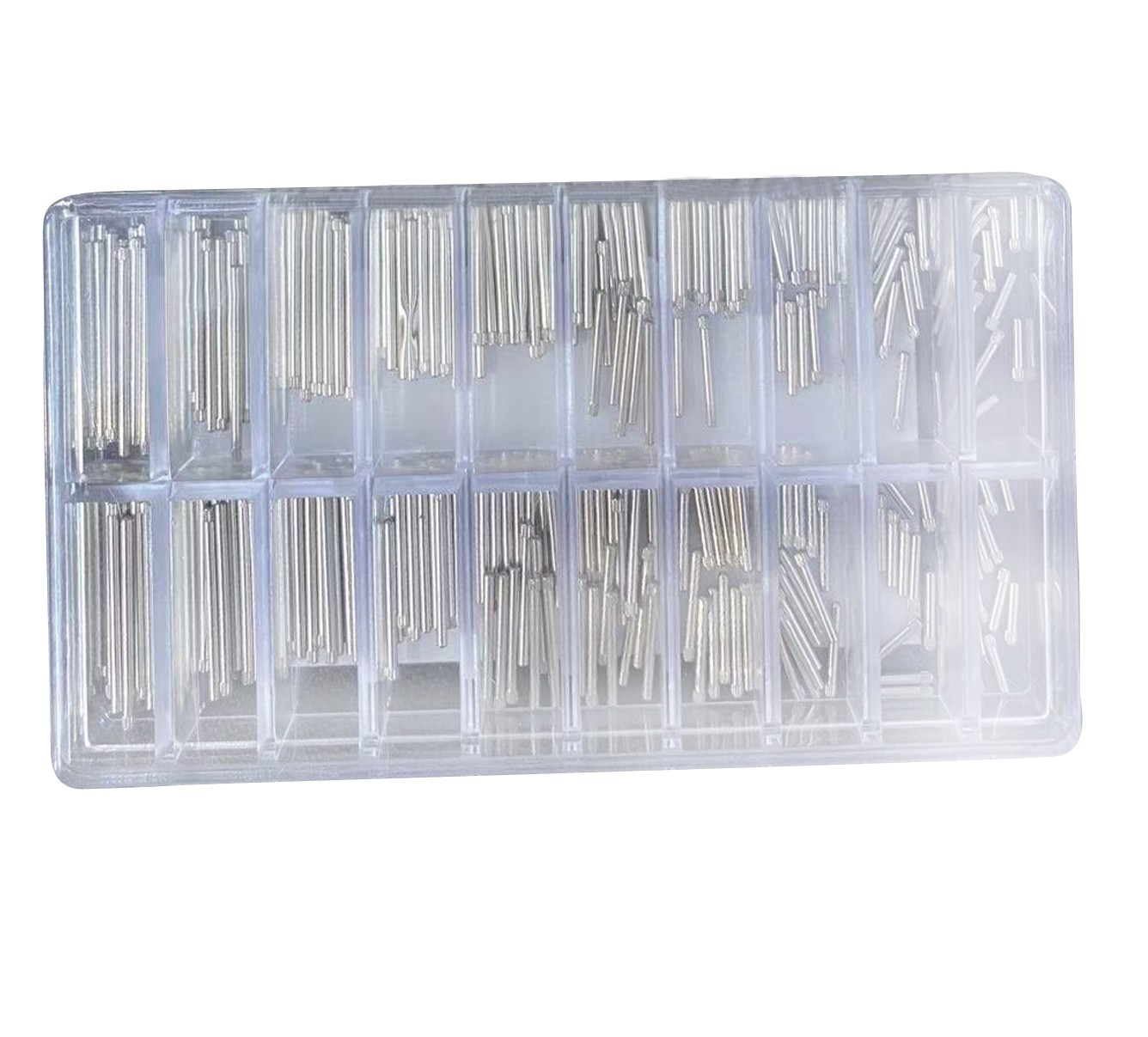 300Pcs 1.3&1.4mm Diameter Knurled Watch Spring Bar Link Pin Assortment 8~26mm a
