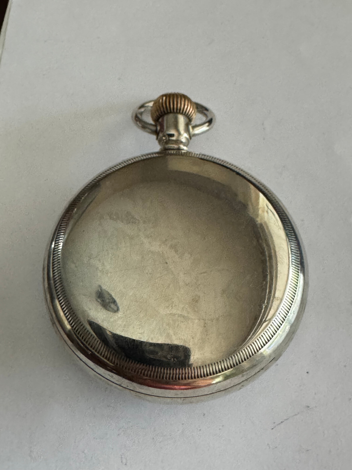 VINTAGE 18 SIZE FAHY’S NO.1 ORESILVER POCKET WATCH CASE PENDANT AND LEVER SET