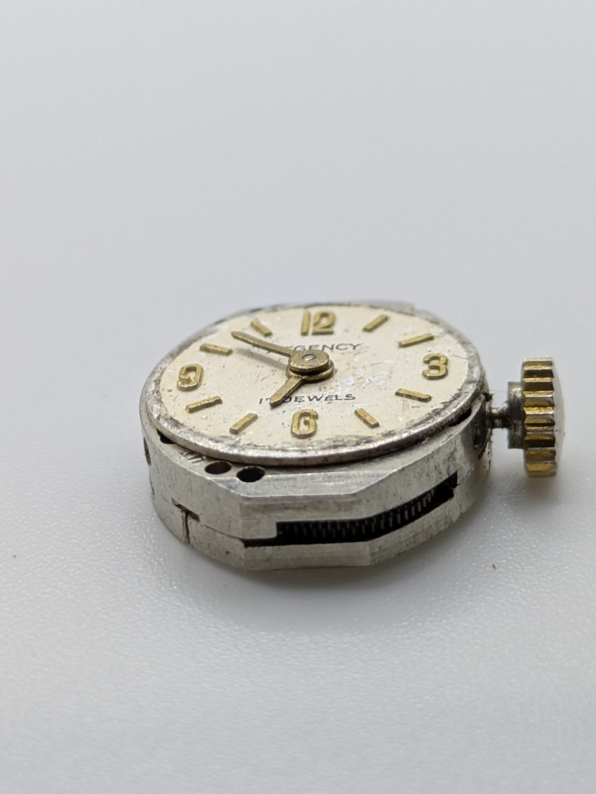 AS 1677 Regency Manual Watch Movement 17 Jewels Bad Balance Parts Repair 15.8mm