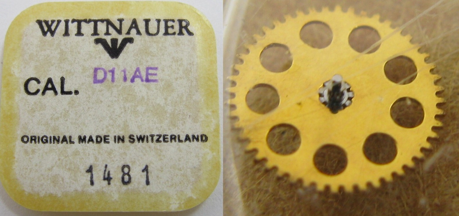 ETA 2783 2790 … Wittnauer D11AE watch movement part #1481 reduction gear