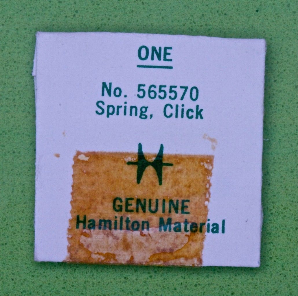 Rare vintage Hamilton watch click spring 565570 grades 75 77 750 751 756 757 780
