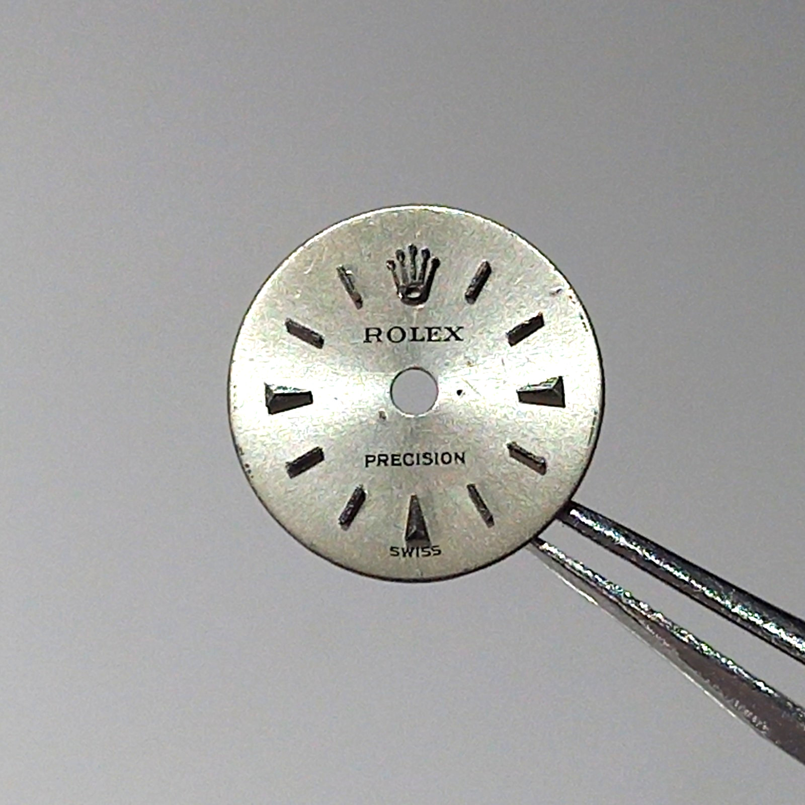 11.5 MM ROLEX PRECISION SILVER DIAL FOR LADIES MANUAL WATCH CAL 1400 – FOR PARTS