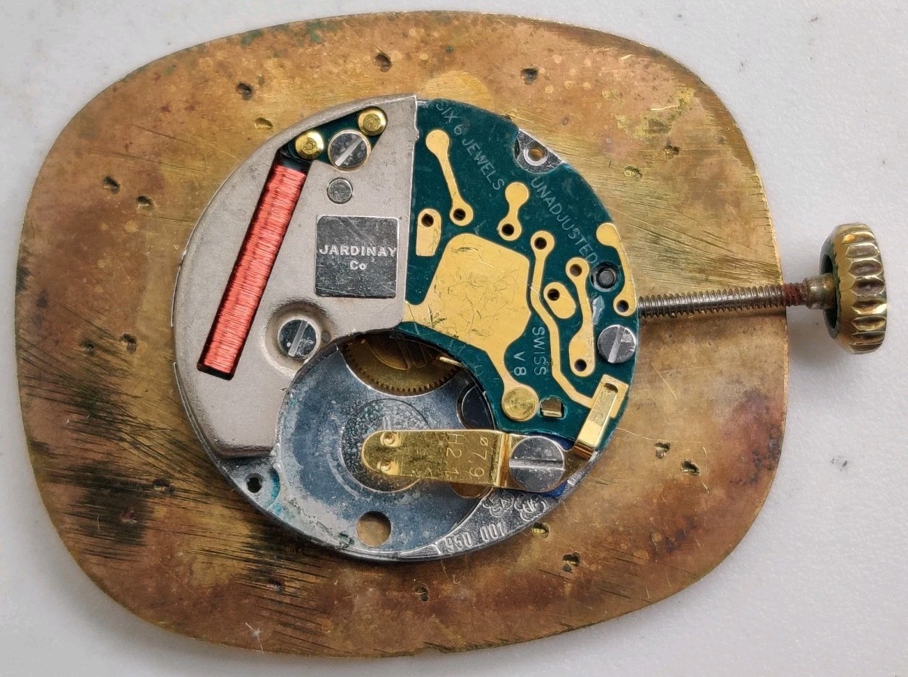 ESA ETA Cal. 950.001 Swiss quartz watch movement Works