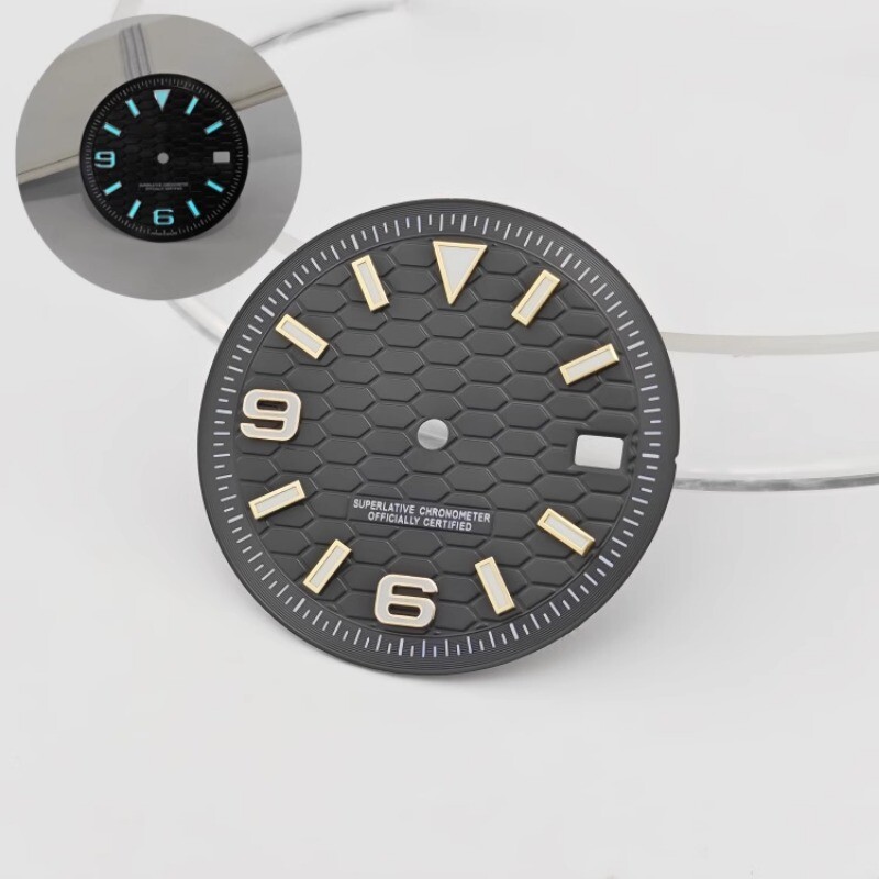28.5mm 31mm Watch Dial blue Luminous fits NH35/NH36 movement Watch Parts