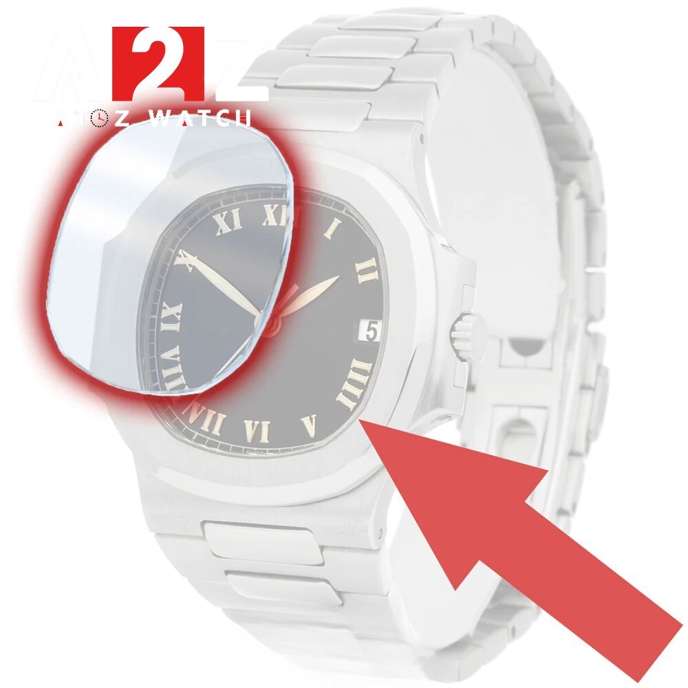 Watch Sapphire Crystal Glass for PP Patek Philippe 3800/7018 Nautilus Watch