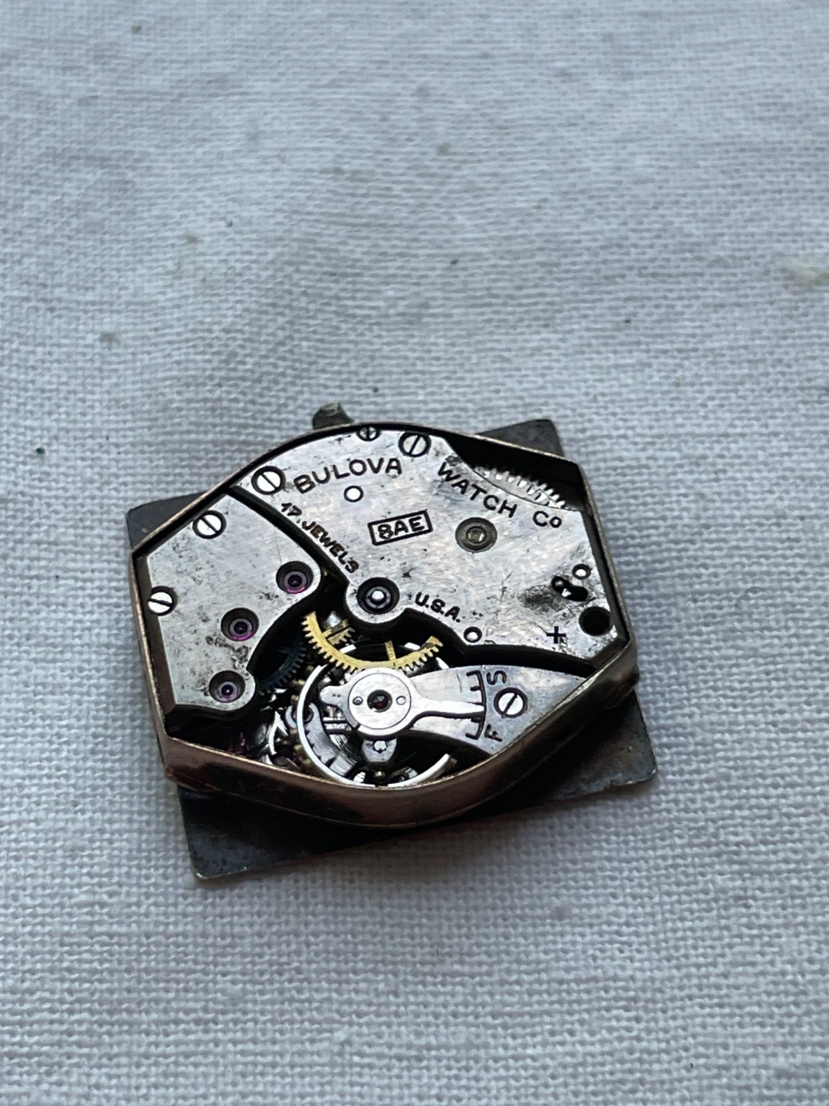 Bulova 8AE – movement for mens watch AS IS, lot 2306