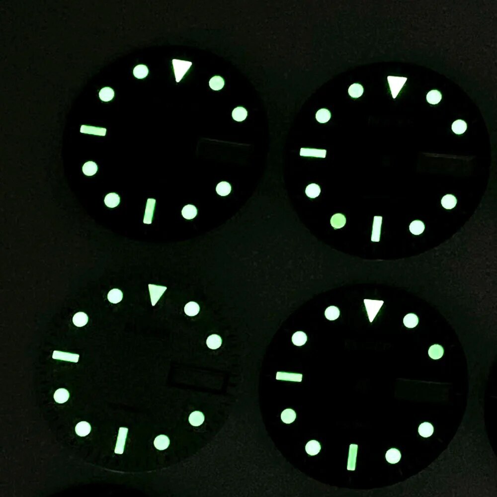 Watch Dial 29mm Spare Parts With Hands Fit NH36/NH36A Date/Day Calendar Window