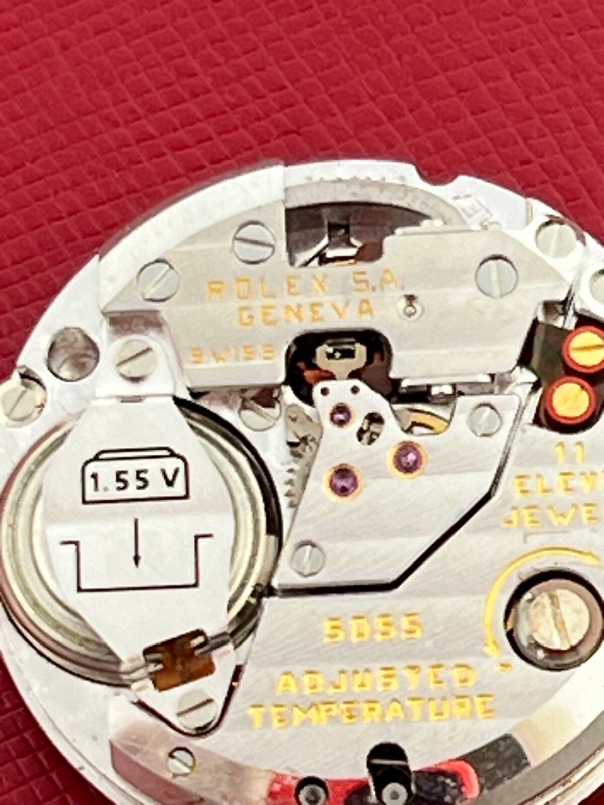 ROLEX QUARTZ DAY-DATE CALIBER 5055 MOVEMENT NEEDS SERVICE – NICE!