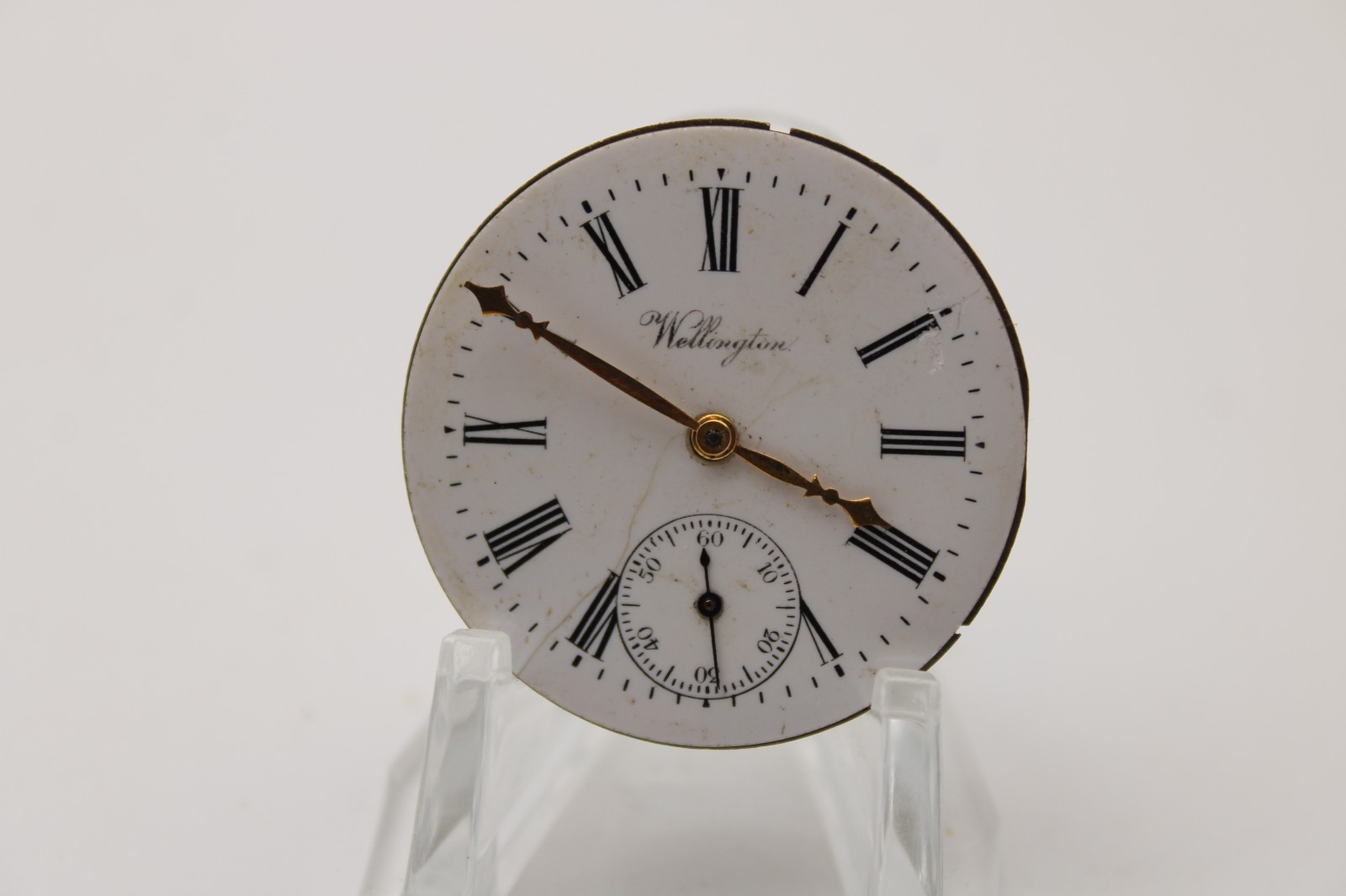 1908 WELLINGTON (NY) POCKET WATCH MOVEMENT 7124181 GRADE: PROGRESS 54 6s 7j (RF)
