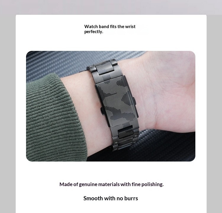 For Casio GX-56BB GXW-56 Modified Steel Watch Strap Camouflage Metal Watch Case