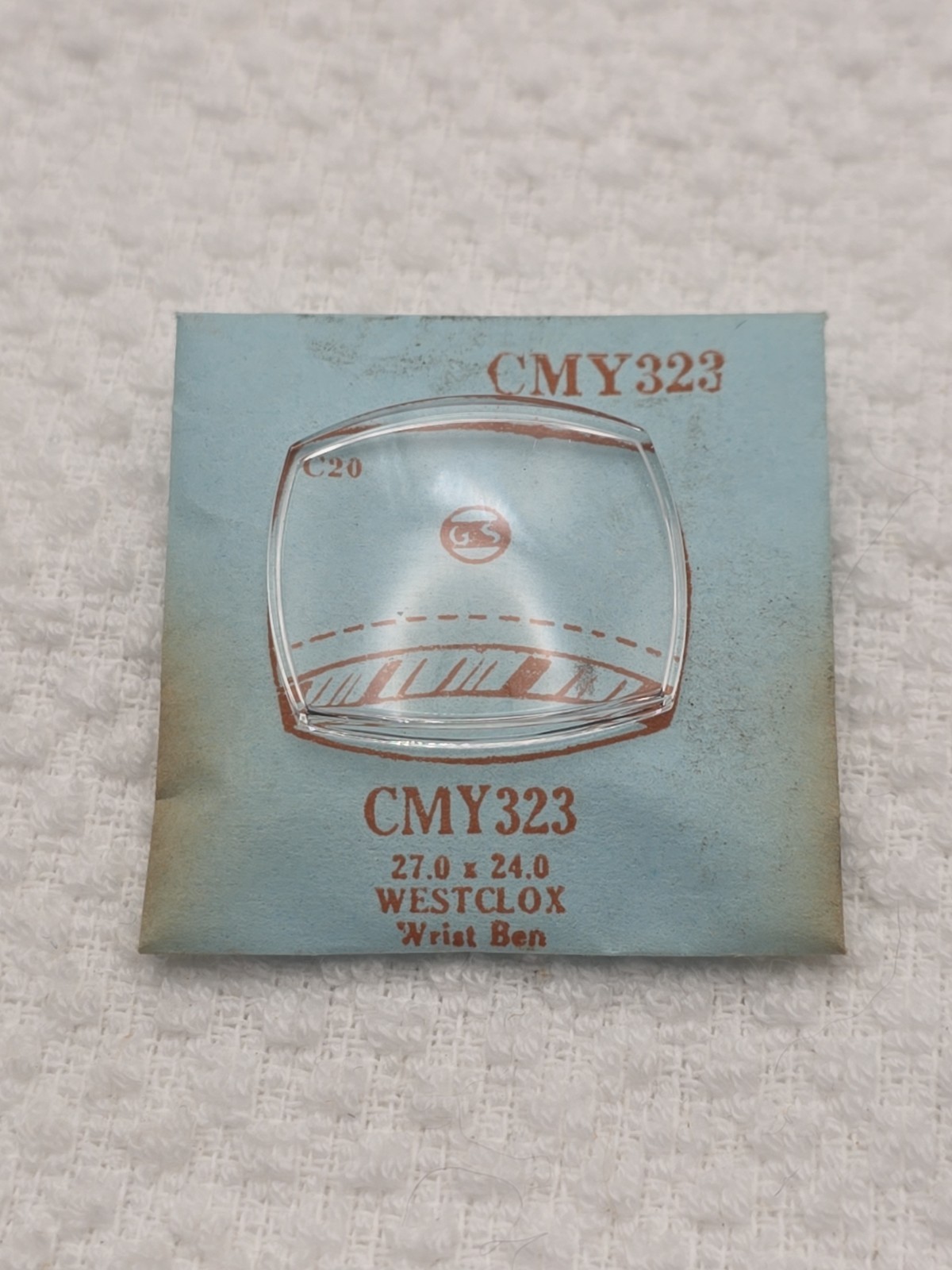 G-S Watch Crystal CMY323 Westclox Wrist Ben 27.0X24.0