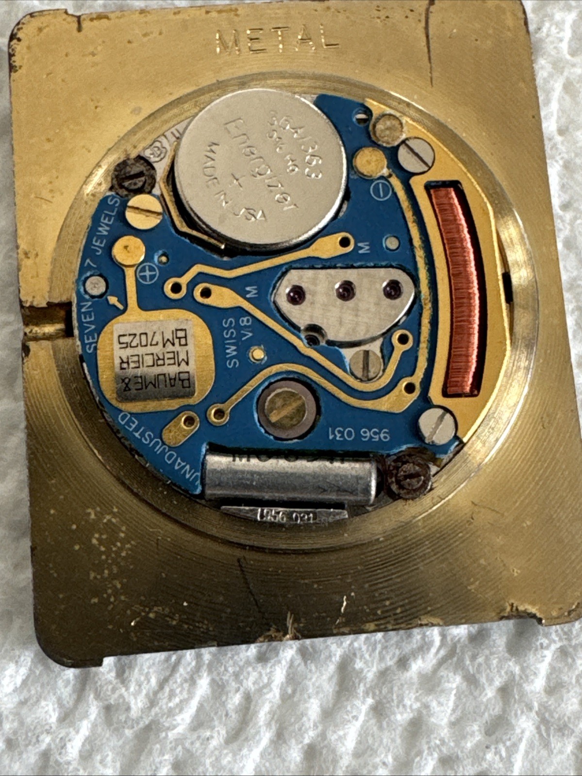 Collectible BAUME Mercies 7 Jewels Quartz Watch Movement