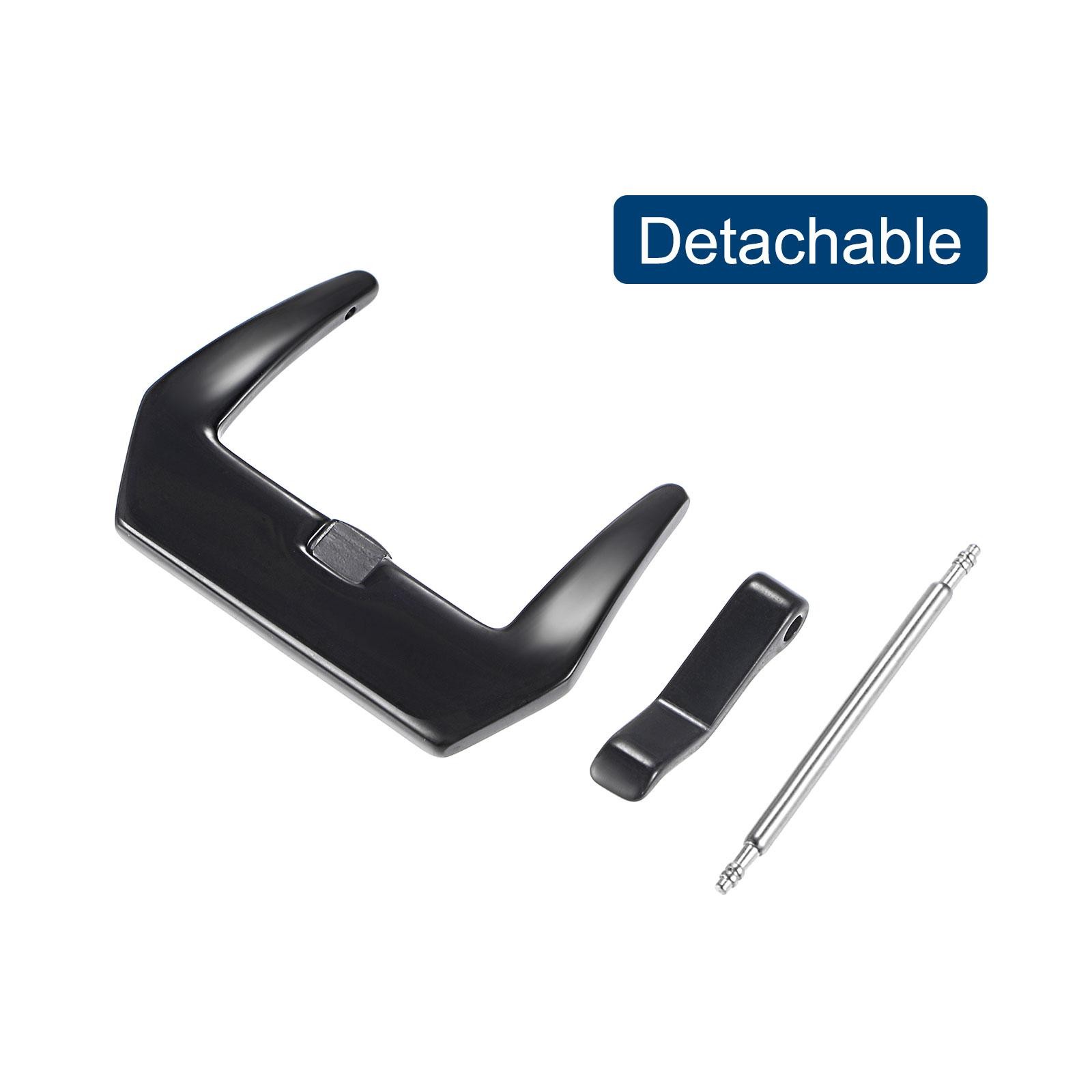 24mm Width SUS304 Polished Buckle Black with Spring Bar Remover