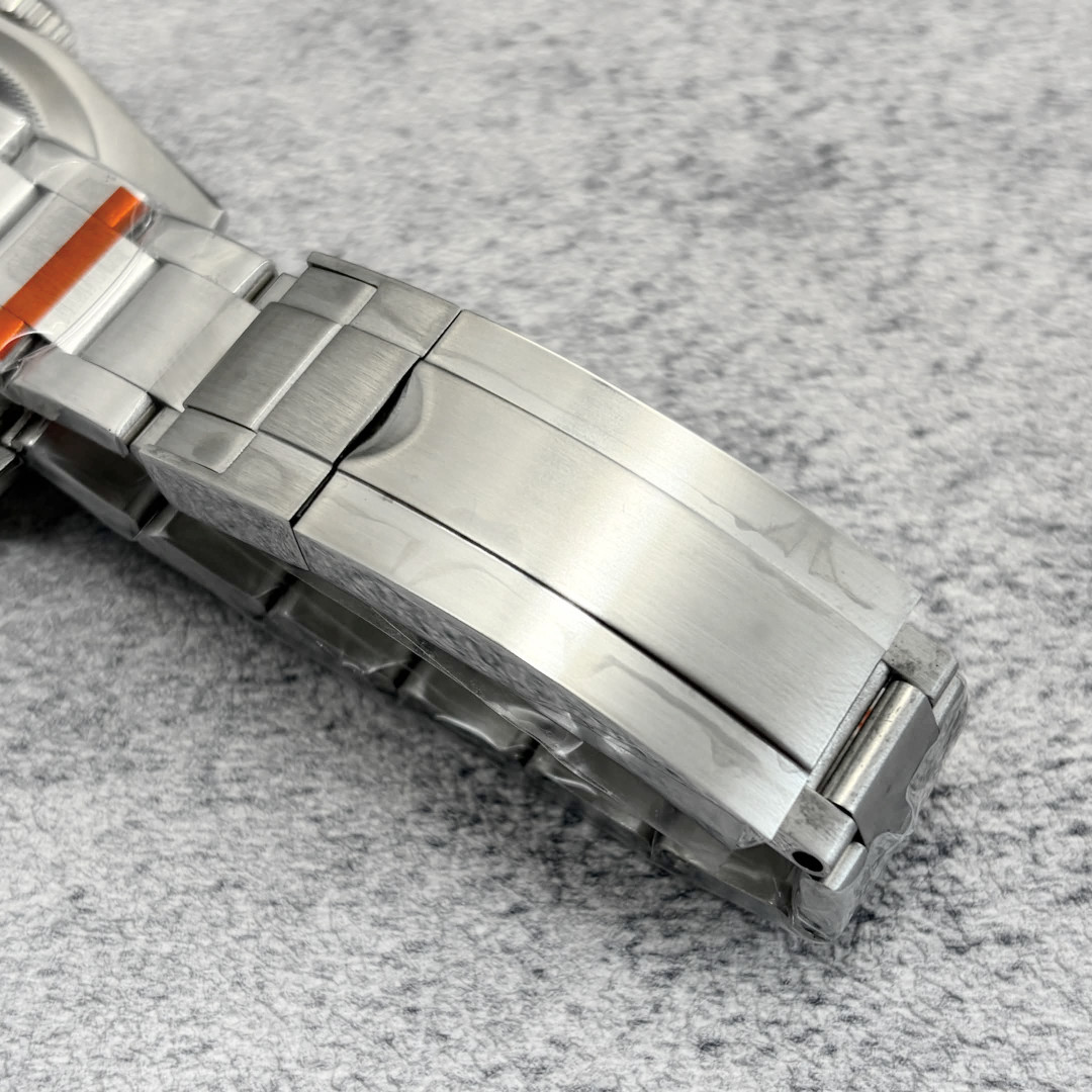 39mm Stainless Steel Watch Case Kit + Strap Smooth Bezel Fits ETA2824 Movement