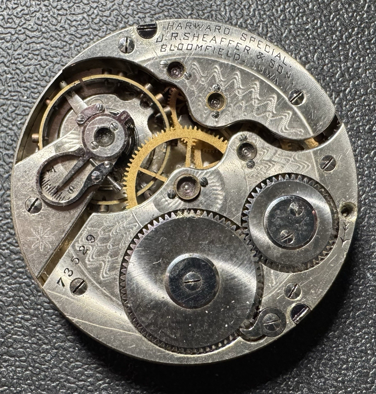1902 HAMILTON 16S 16J PW PS GRADE 977 POCKET WATCH MOVEMENT private label