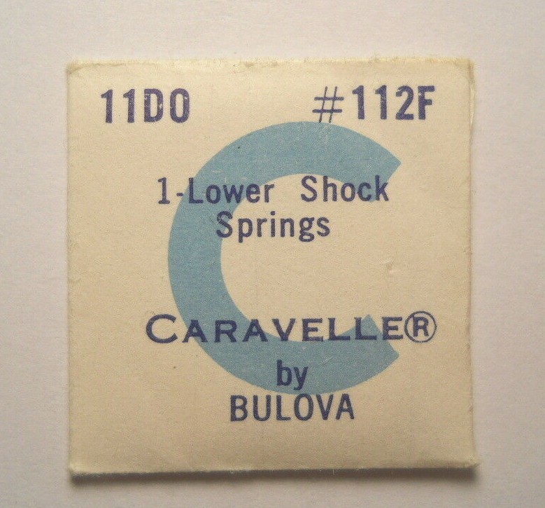 BULOVA CARAVELLE 11DO Watch Part #112F – LOWER SHOCK SPRING Factory Replacement