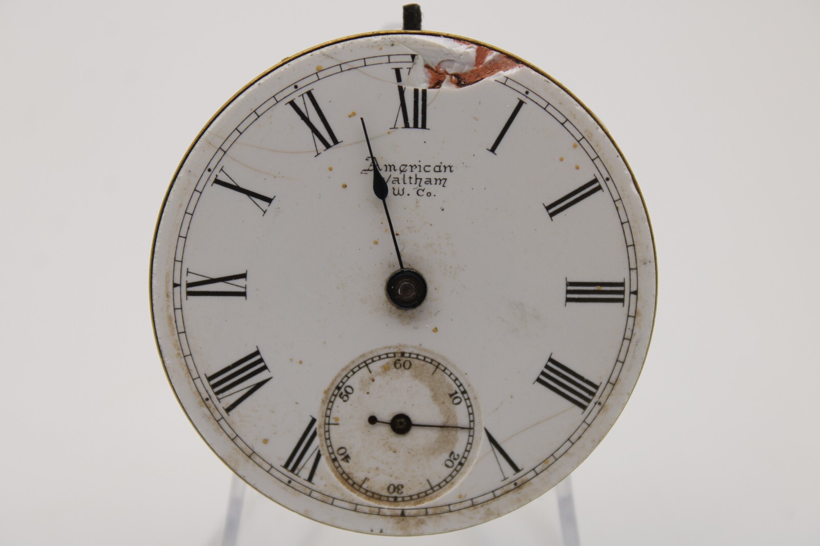 1890-1891 WALTHAM POCKET WATCH MOVEMENT 4762546 GRADE 1 18s 7j (FS2)