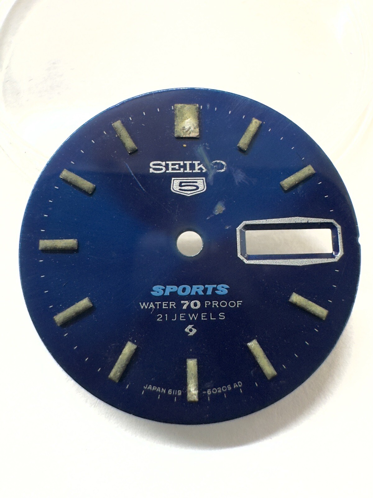 Genuine Vintage Seiko 5 Sports 6119-6020, 21 Jewels Automatic 27.5mm Blue Dial