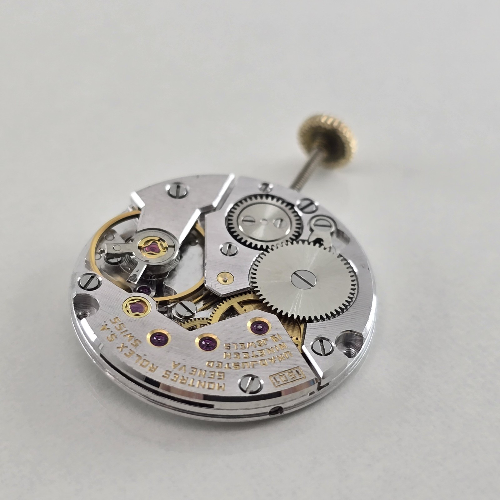 ROLEX VINTAGE 1601 MANUAL WIND MOVEMENT COMPLETE (V.GOOD & 100% ORIGINAL)