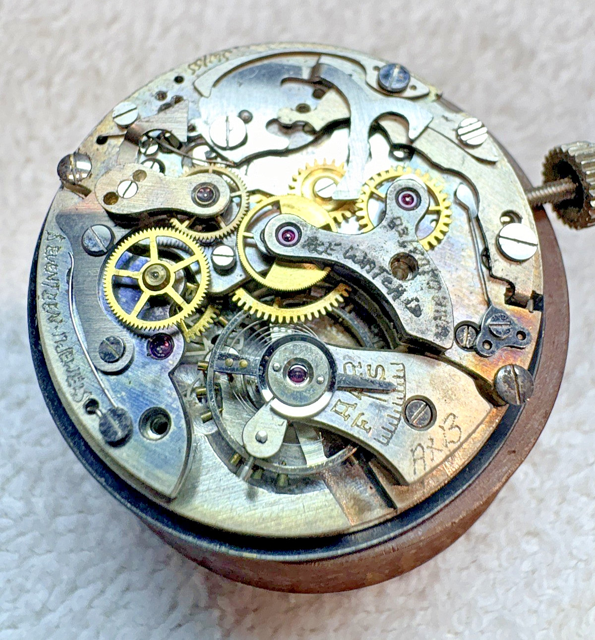 Vintage DOGMA Brand, “Brevet” Swiss Chronograph Watch Movement-COMPLETE!