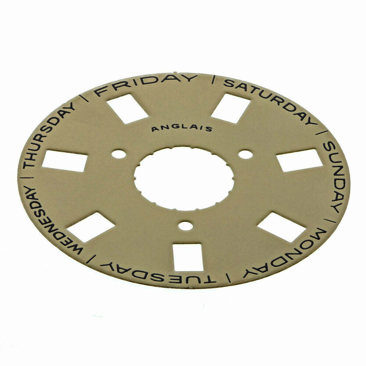 Day Disc For Rolex President Double Quick Set 3155 Movement Champagne Yellow