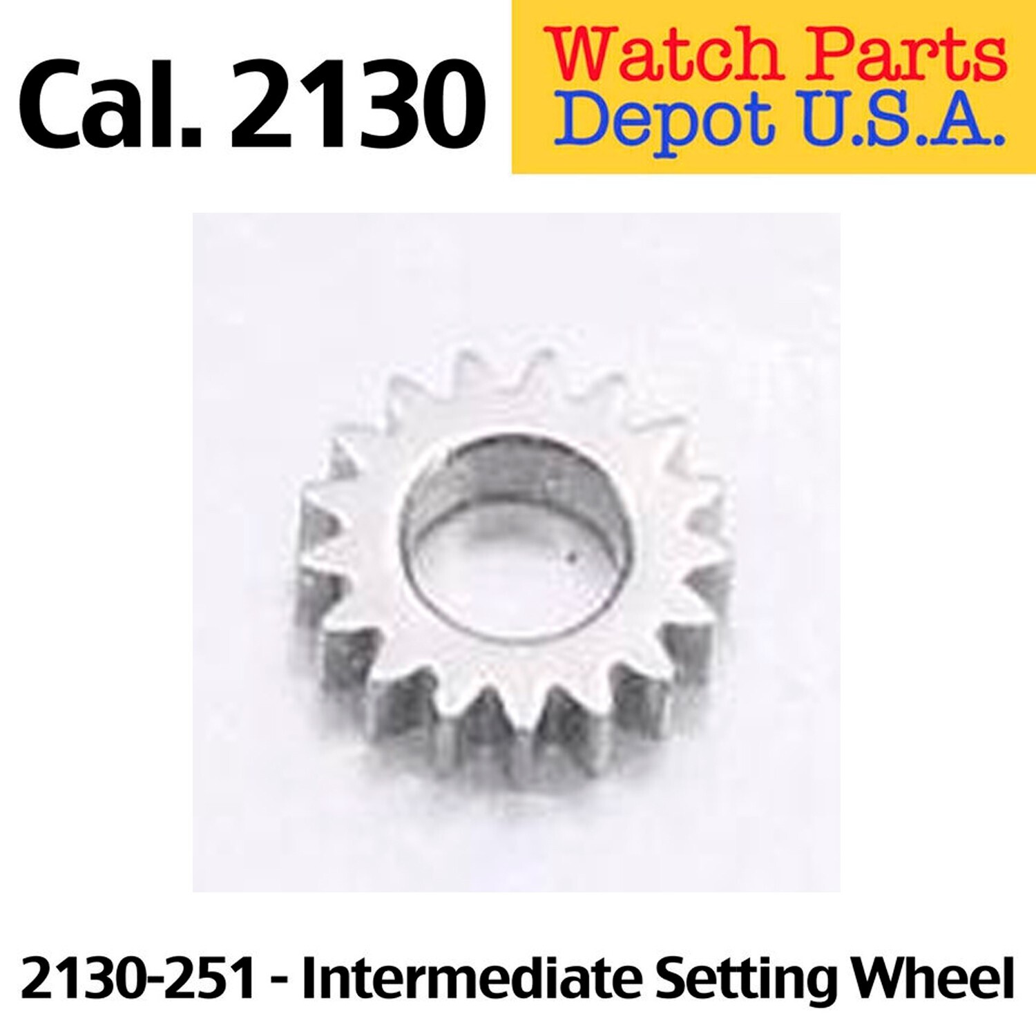 Rolex Caliber 2130-251 Intermediate Setting Wheel, Replacement Swiss Parts