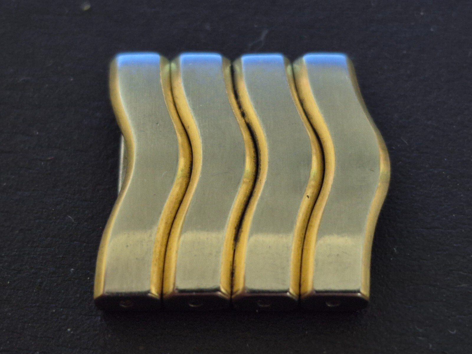 4 EBEL Classic Wave 22.5mm Extra Replacement Link Stainless Steel and Gold & Pin
