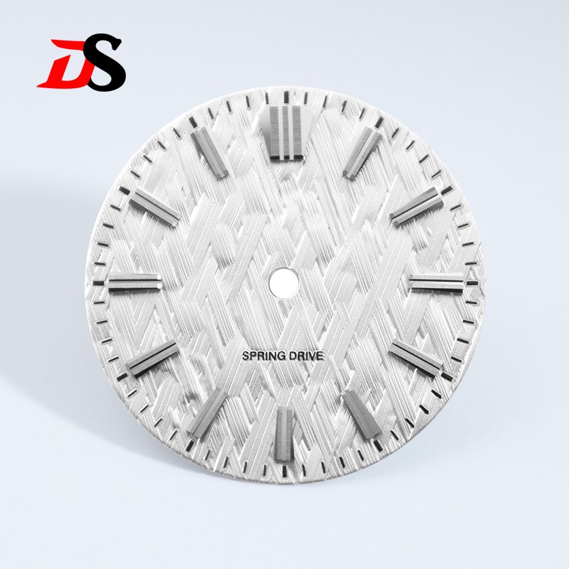 No Date Ice Forests Dial 28.5mm for NH34 NH35 Movement Blue Lume/no Lume SKX007