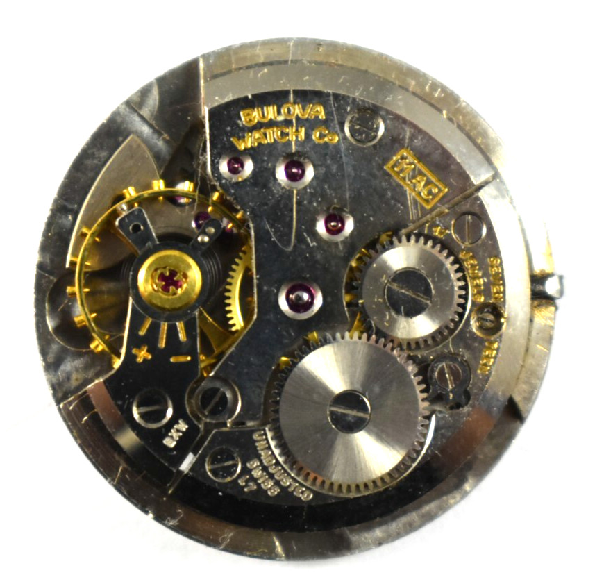 Vintage Bulova Manual Wind 17J 11AC Wrist Watch Movement lot.fg