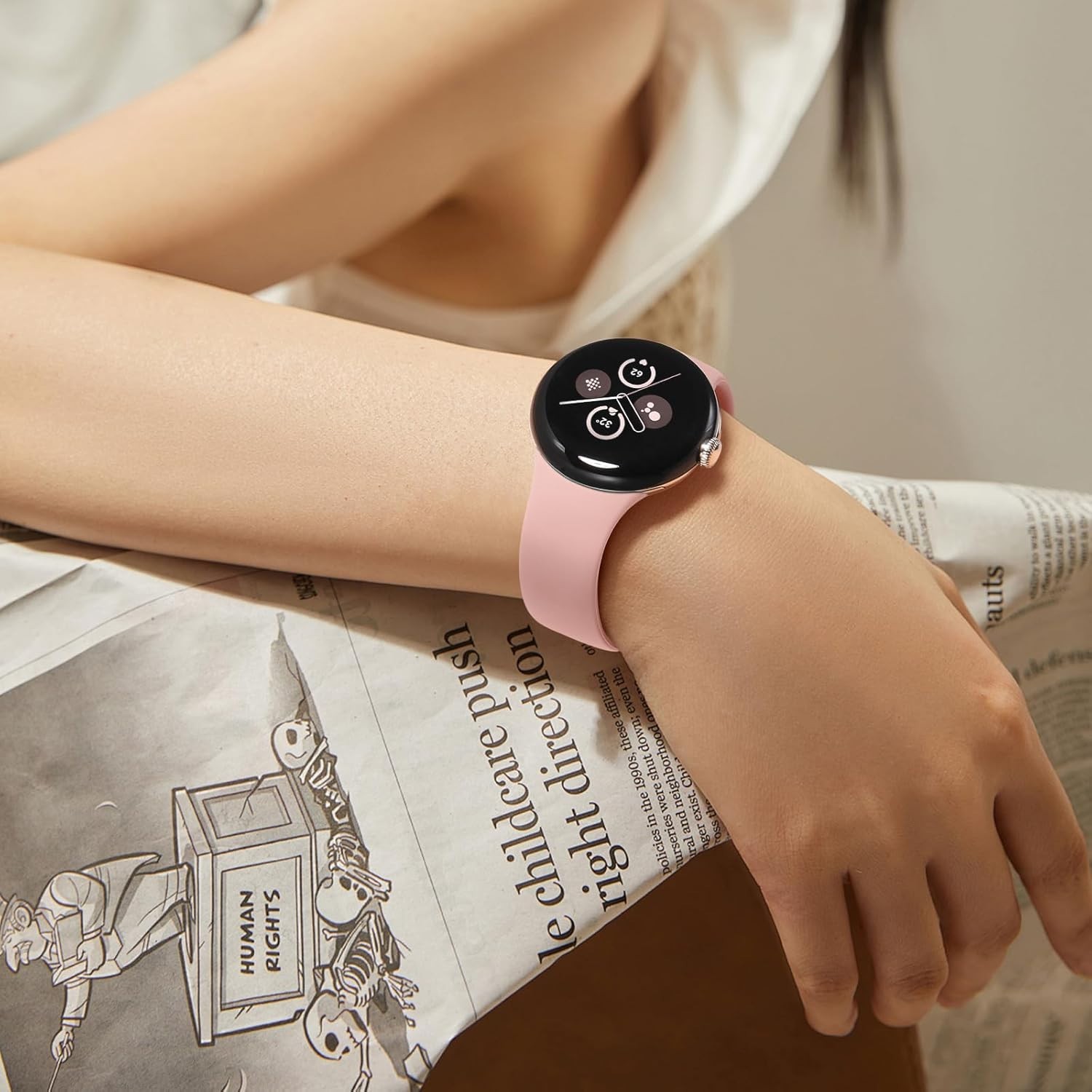 Compatible with Google Pixel Watch 4 Band 41mm 45mm/Google Pixel Watch 3/2/1 …